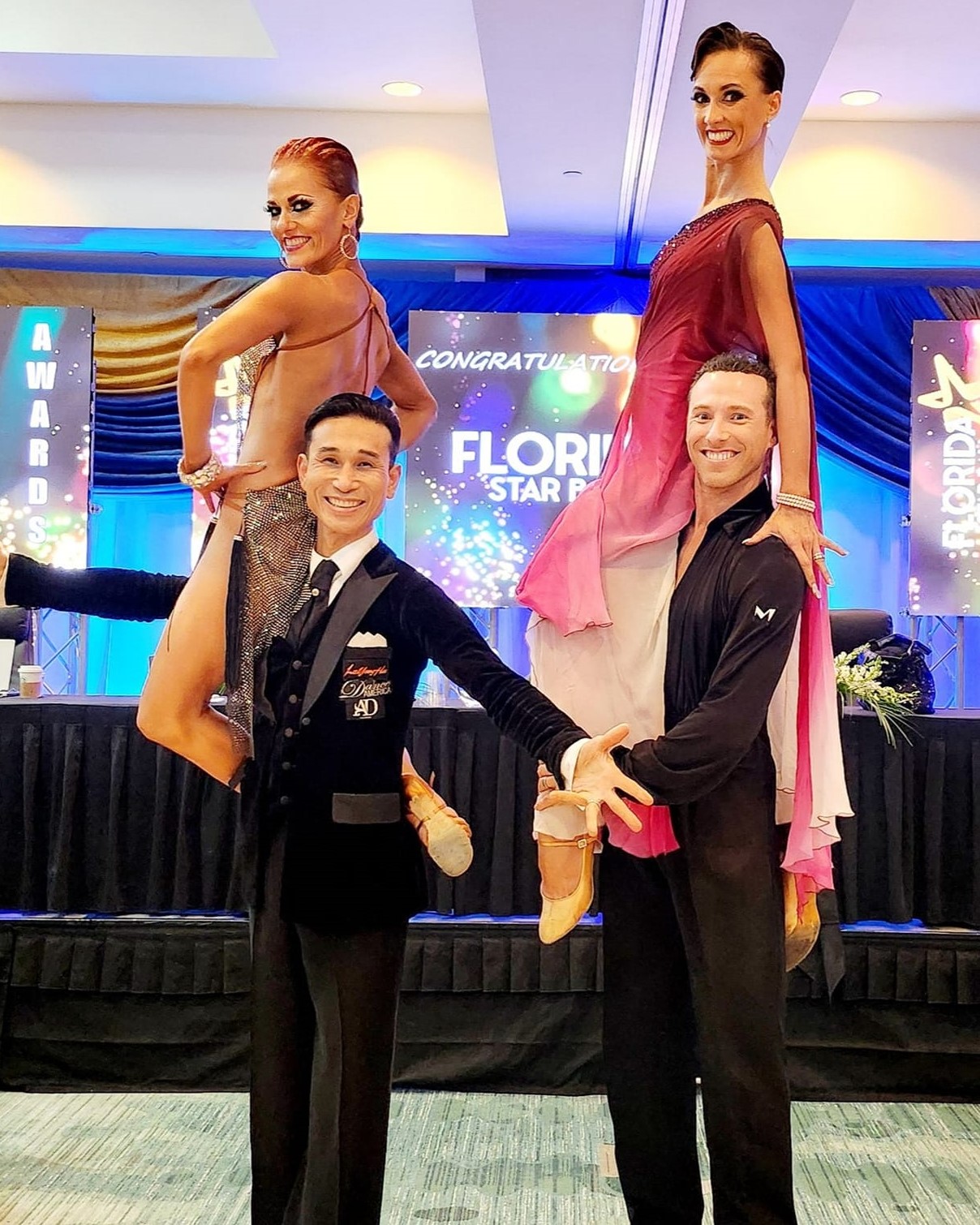 2 pairs of dancers