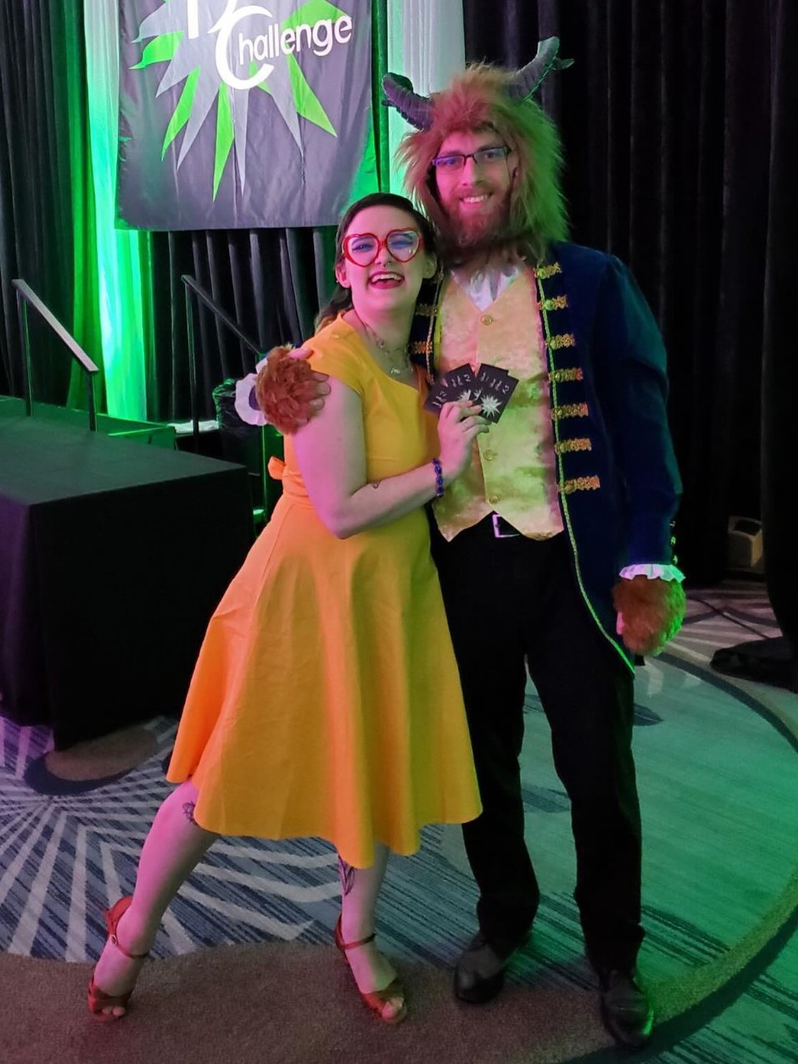 2 performers in disney costume
