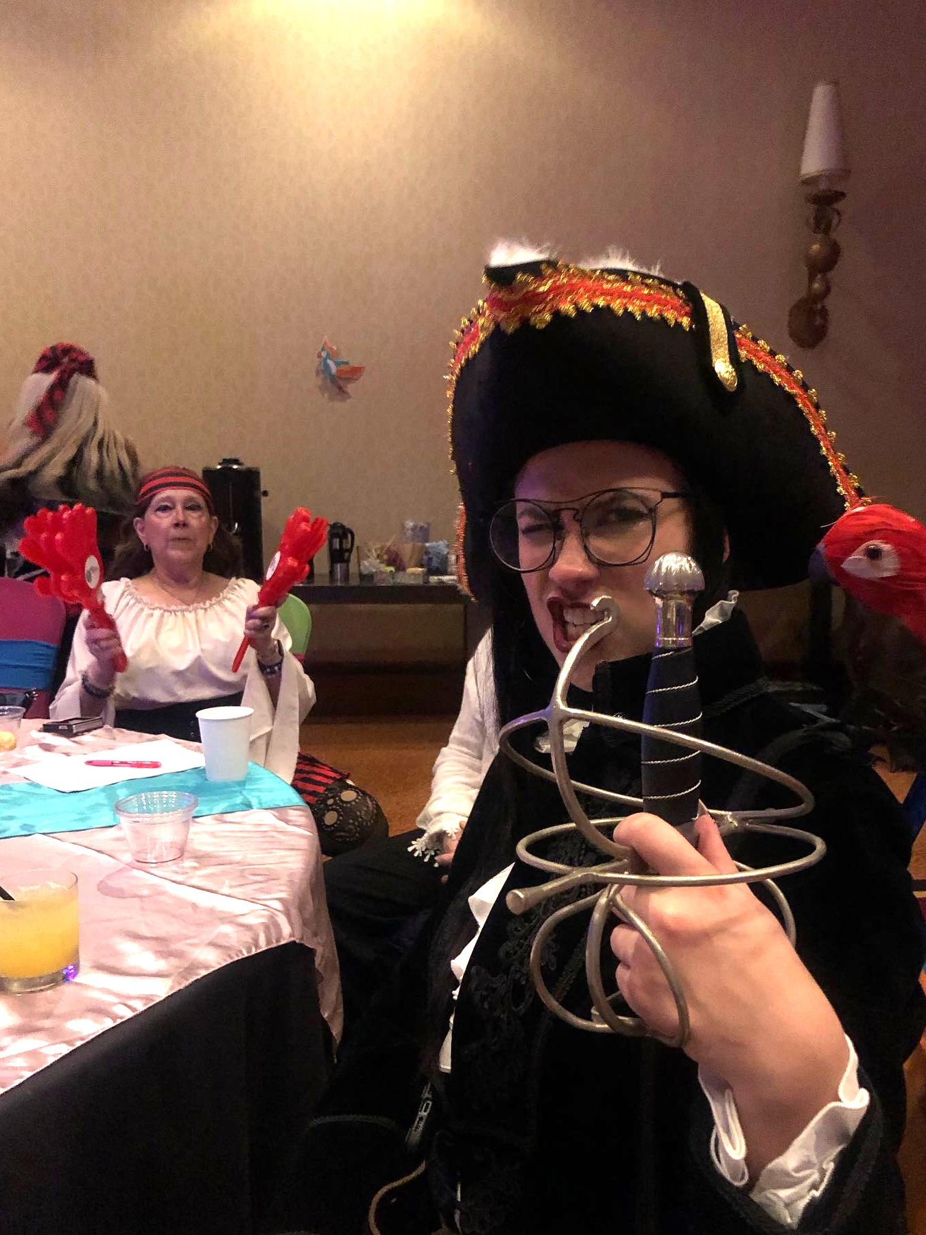 Dancers at dining