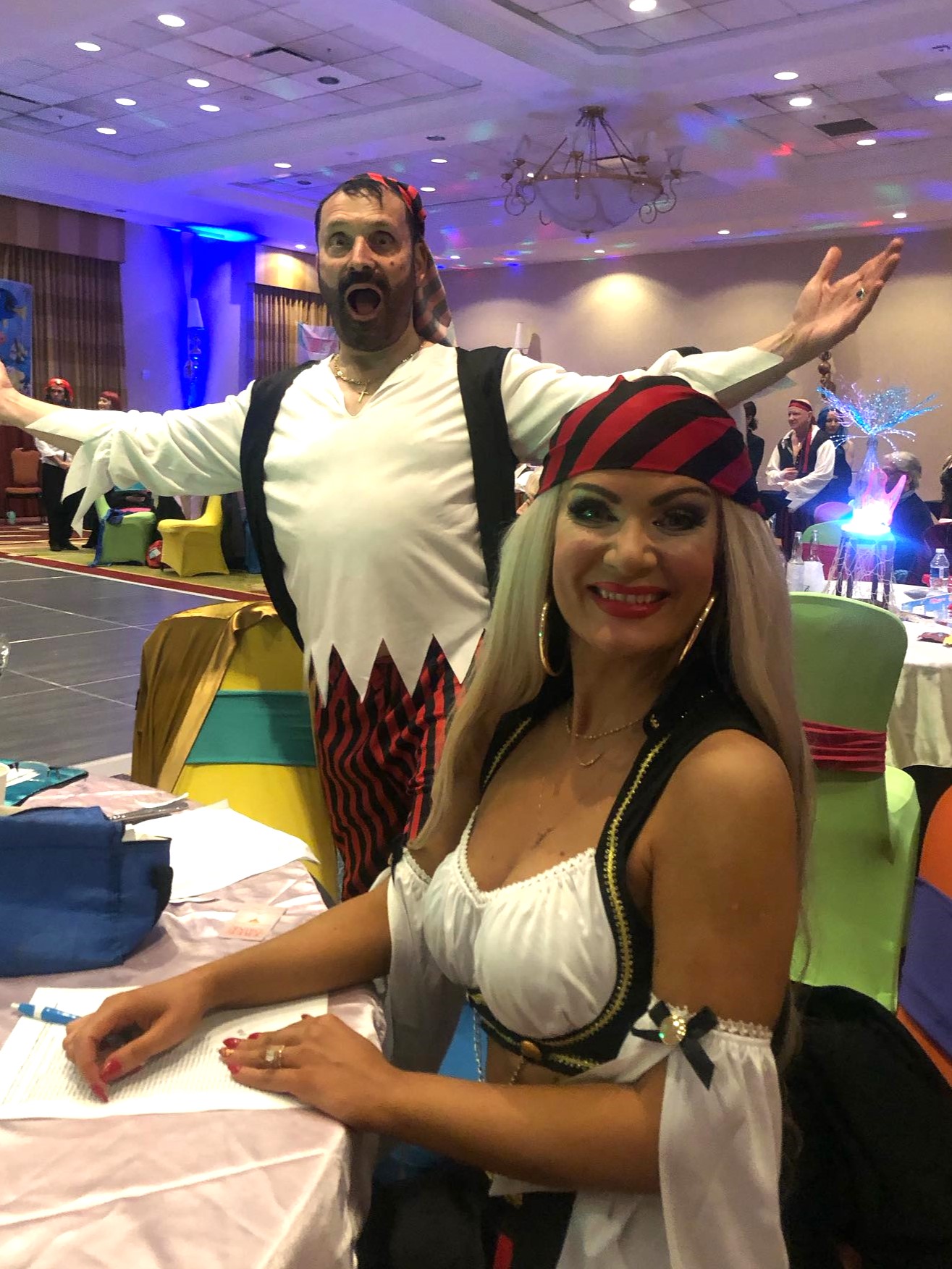 Dancers at dining